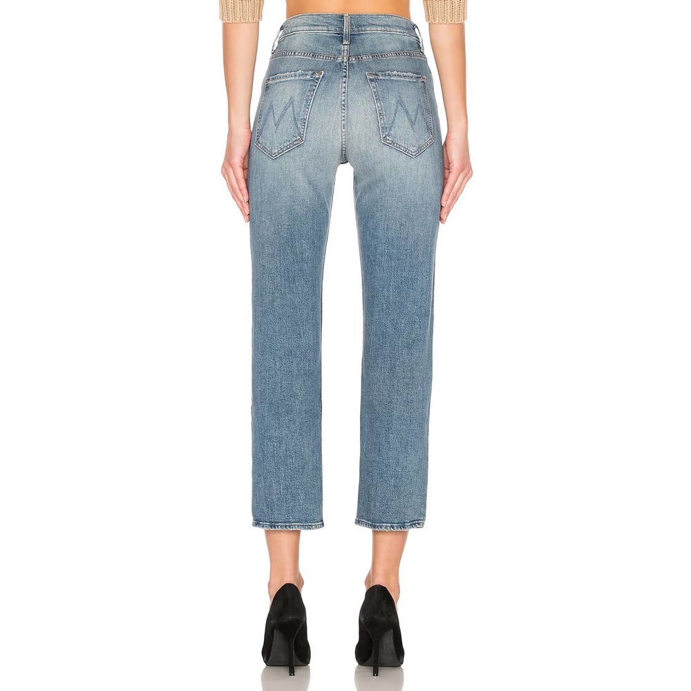 MOTHER Women's Straight Leg Jeans - Light Blue - Picture 3 of 16